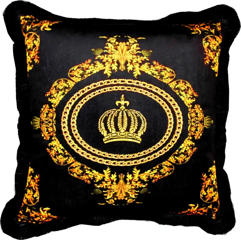 Harald Glööckler cuscino decorativo di lusso Pompöös di Casa Padrino Chains & Crowns 50 x 50 cm - Cuscino Glööckler con strass Beliebt