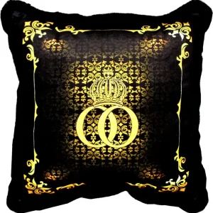 Harald Glööckler cuscino decorativo di lusso Pompöös di Casa Padrino motivo barocco nero / oro con strass - cuscino Glööckler Highlight