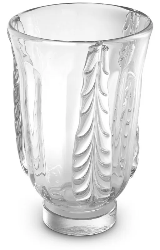 Casa Padrino vaso di vetro decorativo di lusso Ø 24,5 x A. 35 cm - Elegante Vaso di Fiori Soffiato a Mano - Accessori di Decorazione Ausverkauf