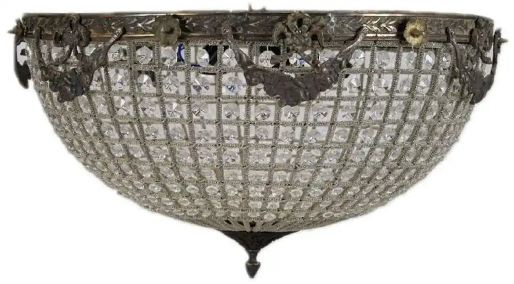 Sichere Zahlung Casa Padrino lampada di copertura barocco ossidato Ø 60 x A. 30 cm - Lampadario a soffitto magnifico - Luci Barocche
