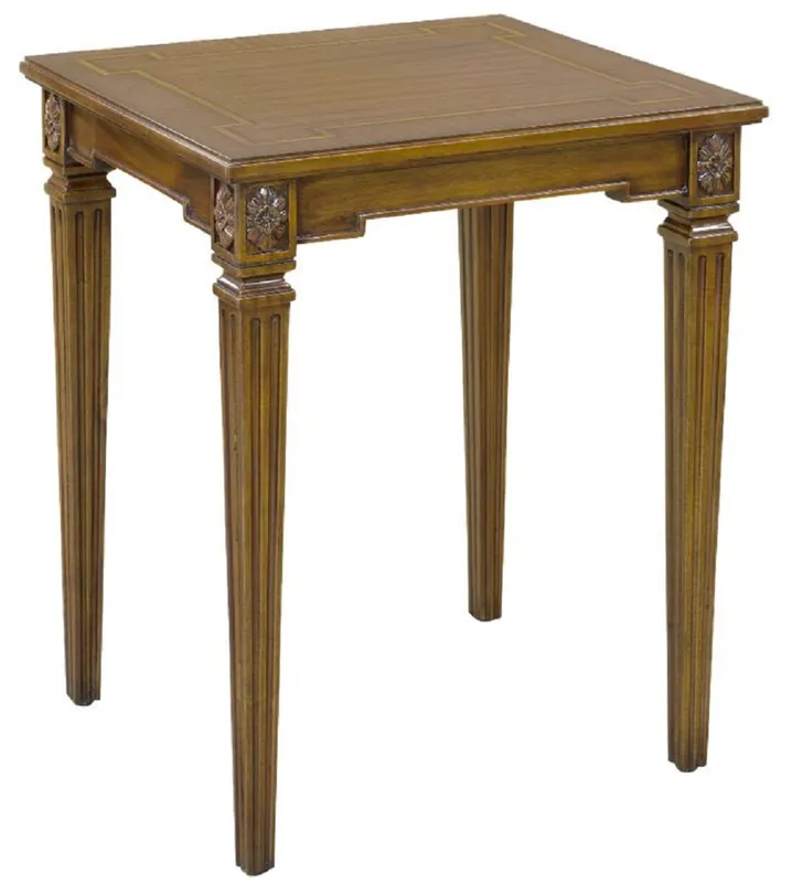 Neu Casa Padrino tavolino barocco di lusso marrone 48 x 44 x A. 62 cm - Tavolo in mogano nobile in stile barocco - Mobili in mogano barocco
