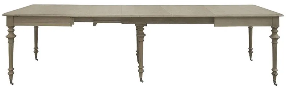 Casa Padrino tavolo da pranzo in stile country di lusso grigio 170-470 x 120 x A. 77 cm - Tavolo da cucina allungabile in legno massello fatto a mano - Mobili per sala da pranzo Sale