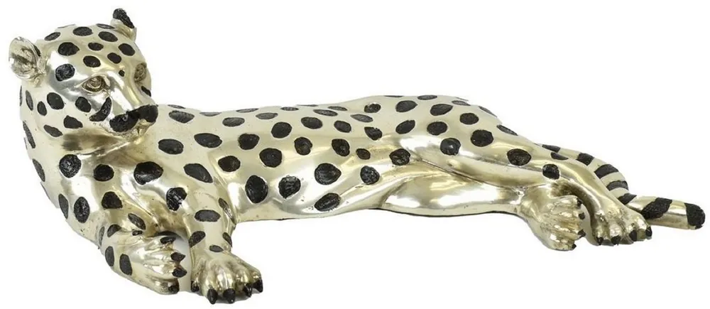 Casa Padrino figura in bronzo di lusso ghepardo argento / nero 56 x 28 x A. 15 cm - Scultura in Bronzo - Figura Decorativa - Accessori Decorativi di Lusso Billig