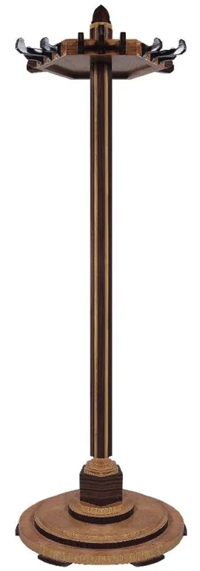Casa Padrino stand guardaroba Art Déco di lusso marrone / marrone scuro Ø 56 x A. 190 cm - Stand guardaroba in legno massello - Mobili Art Déco Aktuell