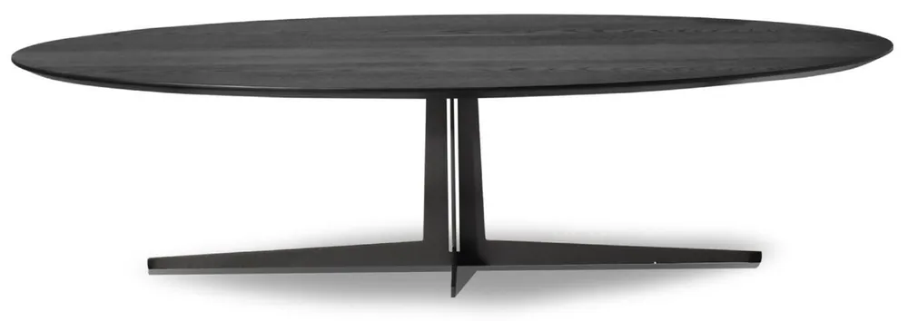Wochenendangebot Casa Padrino tavolo da salotto di lusso grigio antracite 150 x 80 x A. 38 cm - Tavolo da salotto ovale - Mobili per soggiorno - Qualità di Lusso