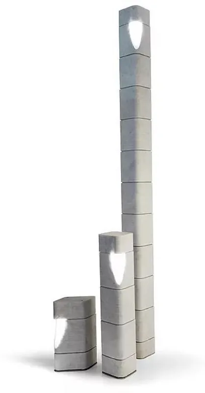 Billig Casa Padrino set di lampade da esterno a LED in marmo di Carrara di lusso bianco - Luci da giardino resistenti alle intemperie - Illuminazione da giardino e terrazza - Collezione di Hotel di Lusso
