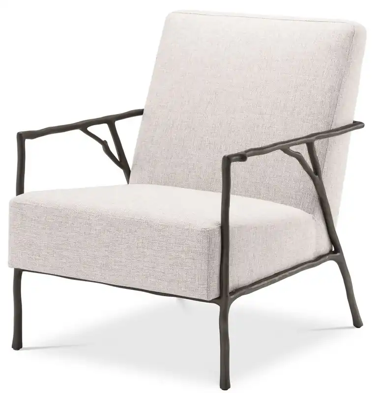 Casa Padrino poltrona di lusso naturale / bronzo 63 x 81 x A. 82 cm - Poltrona Soggiorno - Poltrona Hotel - Mobili di Lusso Angebot