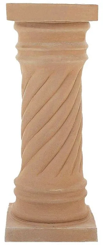 Günstig Casa Padrino Pilastro Barocco Terracotta 40 x 40 x A. 120 cm - Colonna Decorativa in Ceramica Fatta a Mano - Decorazione Giardino Terrazza Barocco