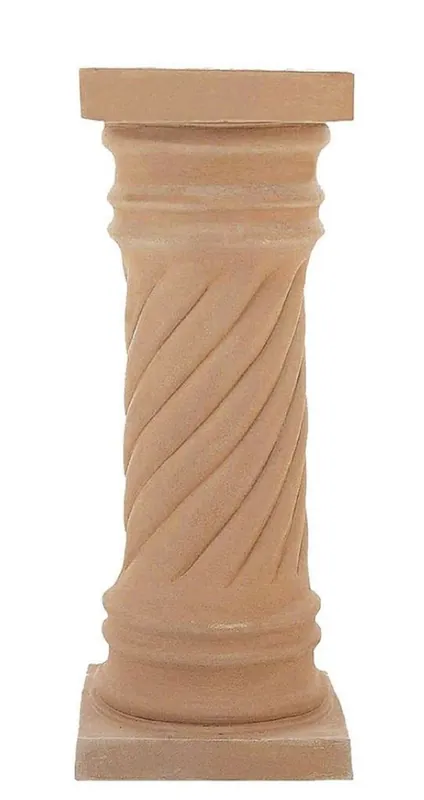 Schneller Versand Casa Padrino Pilastro Barocco Terracotta 40 x 40 x A. 78 cm - Colonna Decorativa in Ceramica Fatta a Mano - Decorazione Giardino Terrazza Barocco