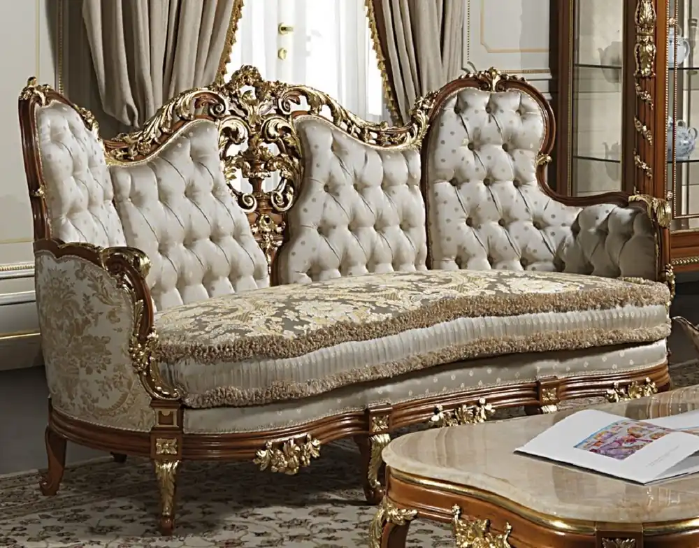 Casa Padrino divano barocco di lusso crema / argento / marrone / oro - Divano da soggiorno nobile fatto a mano con motivo elegante - Mobili per Hotel - Mobili per Castello - Qualità di Lusso Finale Aktion