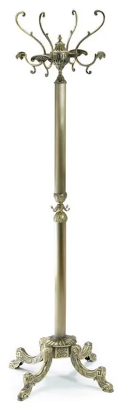 Schnäppchen Casa Padrino stand guardaroba barocco di lusso bronzo 47 x 47 x A. 175 cm - Appendiabiti in ottone nobile - Mobili Appendiabiti Barocco