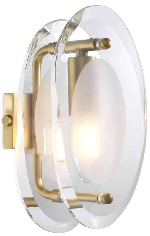Casa Padrino lampada da parete di lusso ottone antico 13 x 13 x A. 22 cm - Elegante applique ovale da soggiorno - Luci di Lusso Jetzt Bestellen