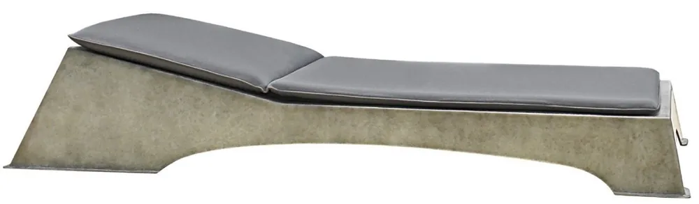 Casa Padrino lettino da giardino di lusso grigio antico / grigio scuro 225 x 80 x A. 40 cm - Moderno lettino resistente alle intemperie - Lettino piscina - Mobili per piscina hotel giardino Angebot