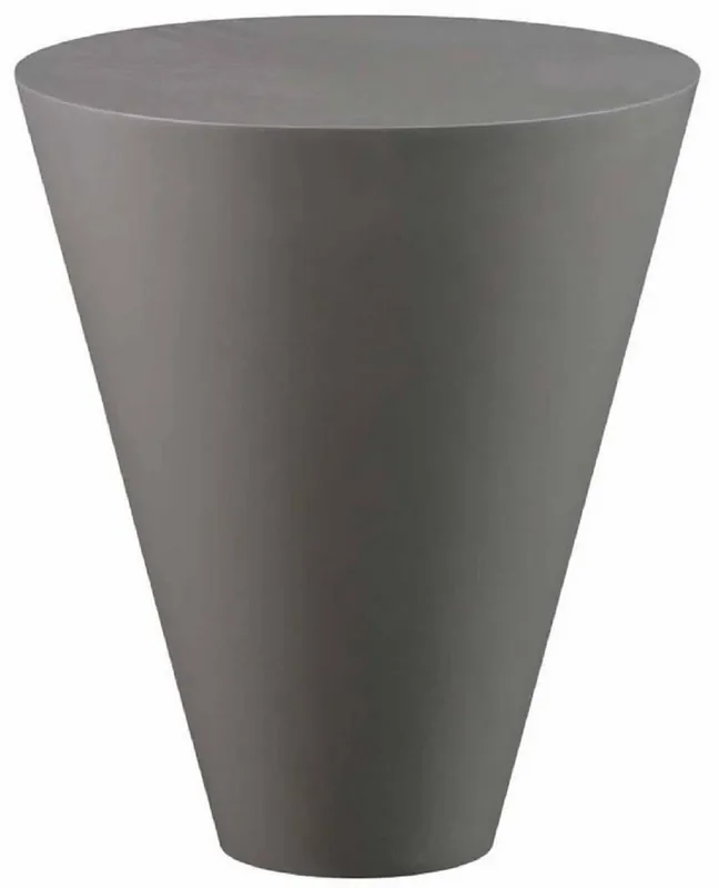Casa Padrino tavolo da giardino di lusso grigio opaco Ø 51 x A. 60 cm - Tavolino rotondo resistente alle intemperie - Mobili Tavolo da Giardino e Patio - Collezione di Lusso Nur Für Kurze Zeit