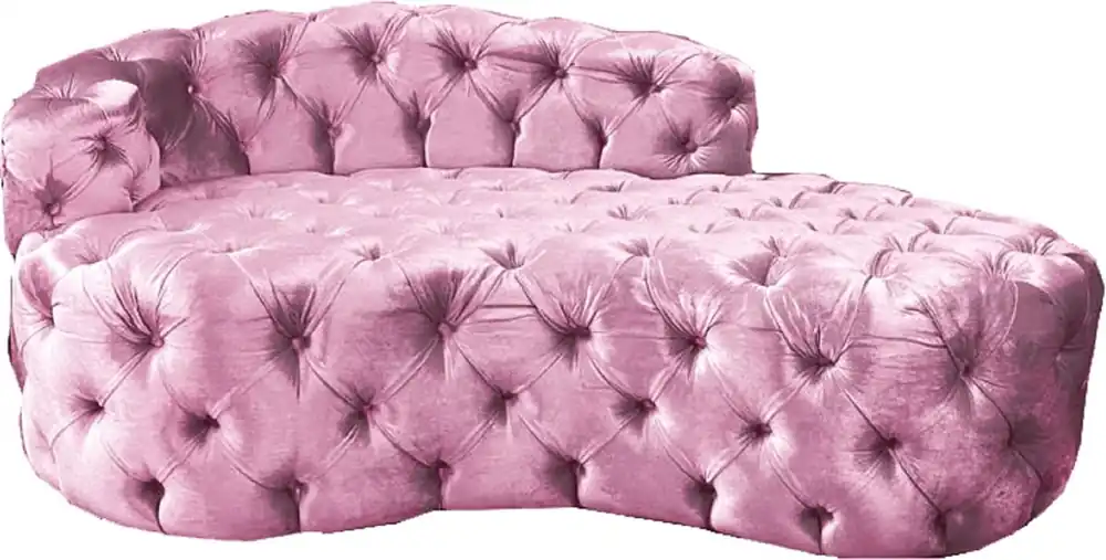 Angebot Casa Padrino Chaise Longue Chesterfield di Lusso in Velluto - Diversi Colori - Mobili per Soggiorno Chesterfield