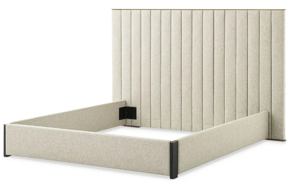 Casa Padrino giroletto matrimoniale di lusso con testiera naturale / ottone / grigio antracite 224 x 224 x A. 145,5 cm - Mobili Camera da Letto - Mobili Hotel - Qualità di Lusso Beliebt