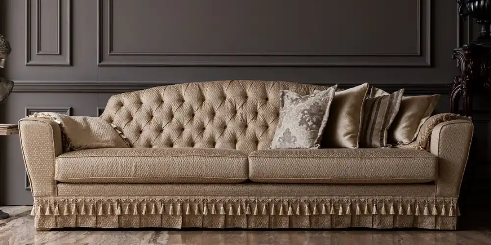 Casa Padrino sofá barroco de lujo oro - Sofá de salón hecho a mano en estilo barroco - Muebles de salón barrocos Nur Für Kurze Zeit
