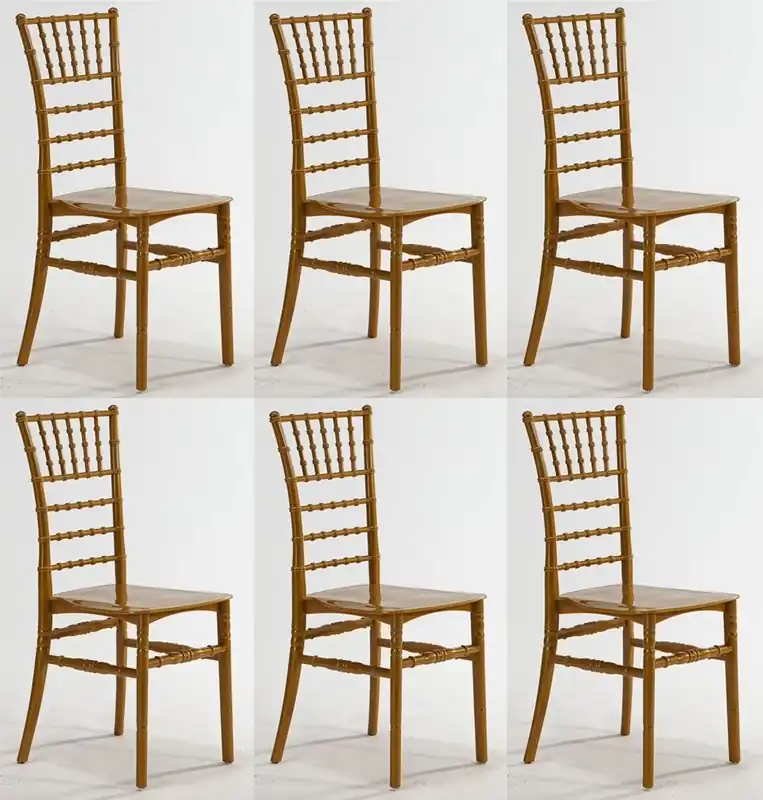 Casa Padrino conjunto de sillas de acrílico de diseño oro 40 x 46 x A. 92,5 cm - Sillas de comedor - Muebles de comedor de acrílico Begrenztes Angebot