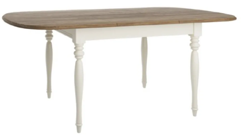Casa Padrino mesa de comedor Art Nouveau de lujo marrón / crema 140-190 x 95 x A. 77,5 cm - Mesa de comedor extensible de madera maciza - Muebles de Comedor Direktkauf