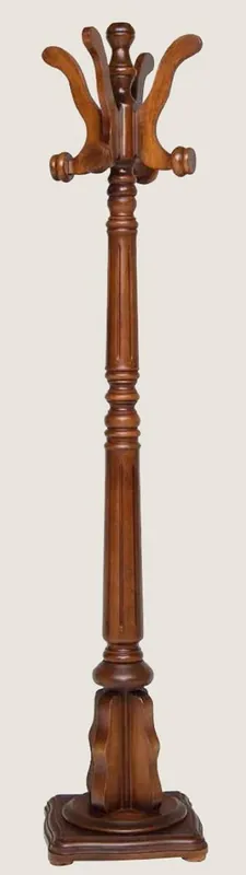 Casa Padrino perchero de pie de lujo marrón 35 x 35 x A. 182 cm - Perchero de madera maciza - Perchero mueble - Muebles de hotel - Calidad de Lujo - Hecho en Italia Bestseller