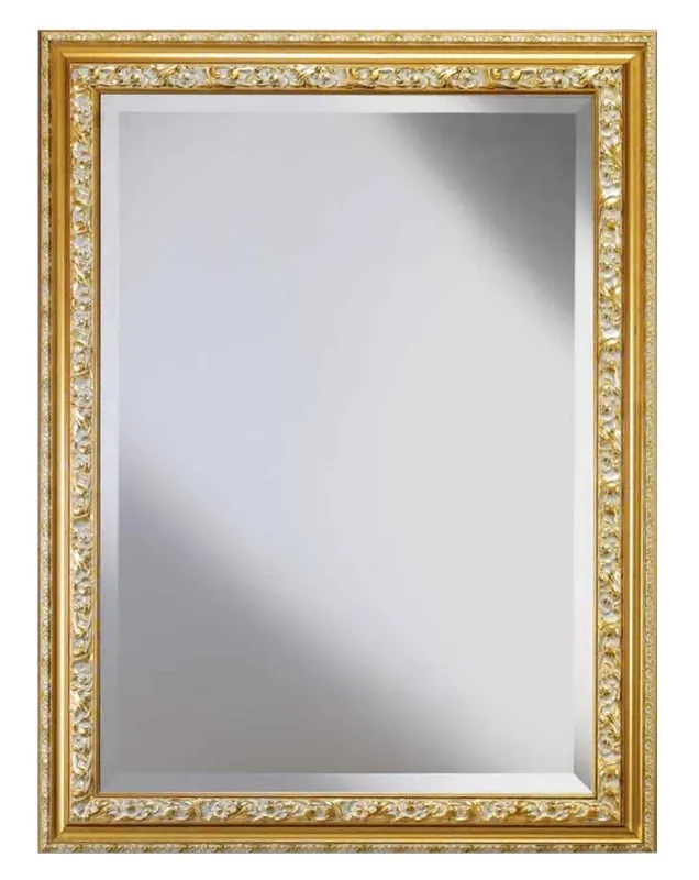 Casa Padrino espejo barroco de lujo oro / blanco - Espejo de pared hecho a mano en estilo barroco - Espejo barroco de salón - Espejo de armario barroco - Accesorios de decoración barroco Versand Am Gleichen Tag