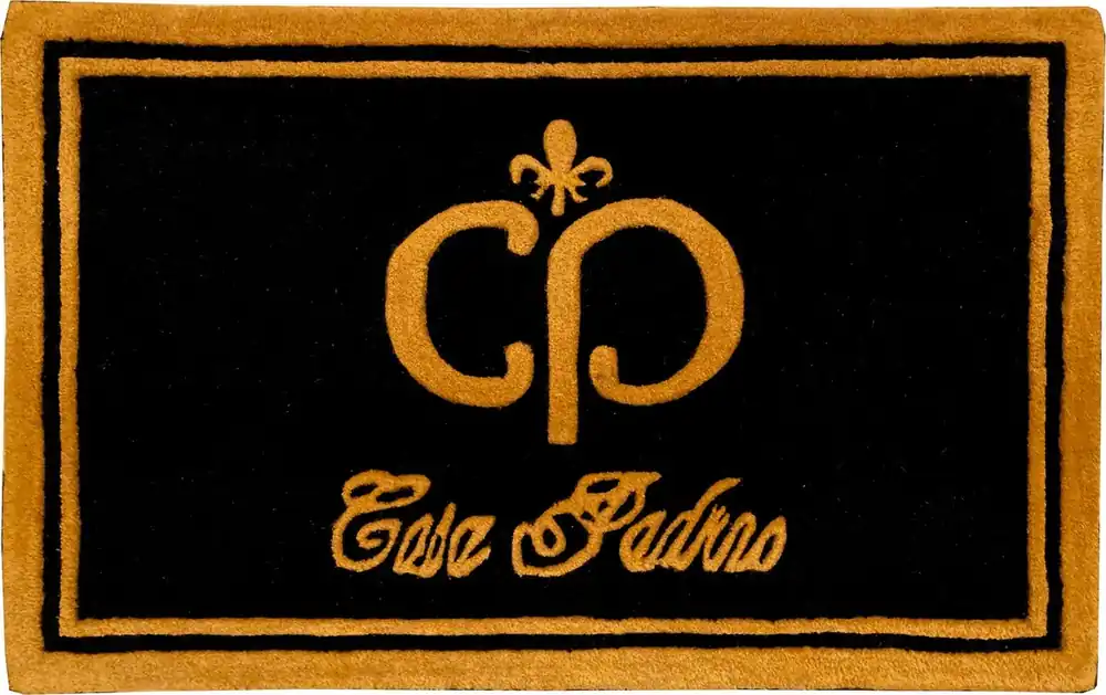 Solange Der Vorrat Reicht Casa Padrino estera pie de diseño negro / oro 80 x 50 cm - Estera pie elegante para trampa de suciedad - Accesorios decorativos