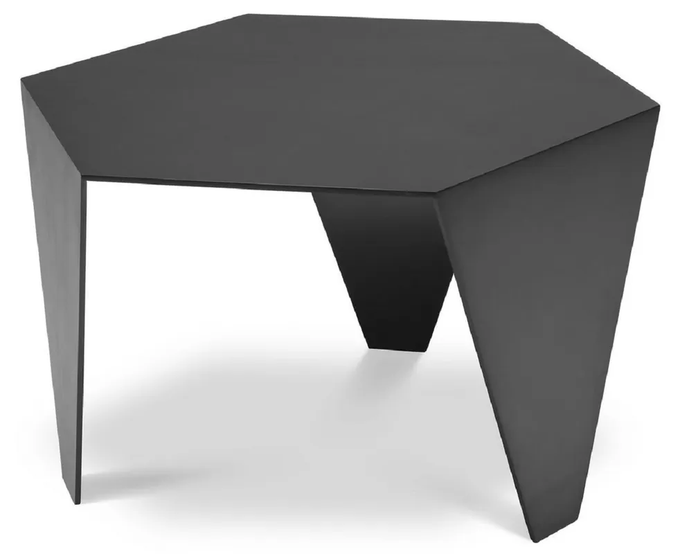 Casa Padrino mesa auxiliar de lujo bronce 57,5 x 50 x A. 34,5 cm - Mesa de acero inoxidable de 6 angular - Muebles de salón de lujo - Calidad de Lujo Ausverkauf