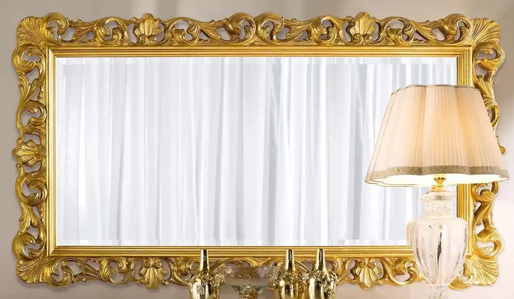 Casa Padrino espejo barroco de lujo oro - Espejo de pared rectangular en estilo barroco - Magníficos Muebles Barrocos - Calidad de Lujo - Hecho en Italia Sofort Bestellen