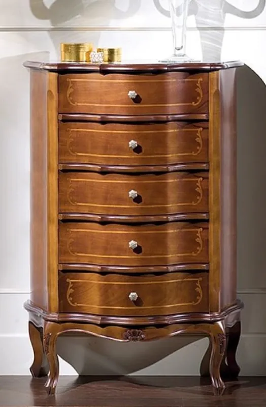 Beliebt Casa Padrino cómoda barroco de lujo marrón - Mueble noble de madera maciza con 5 cajones - Muebles Barrocos - Calidad de Lujo - Hecho en Italia