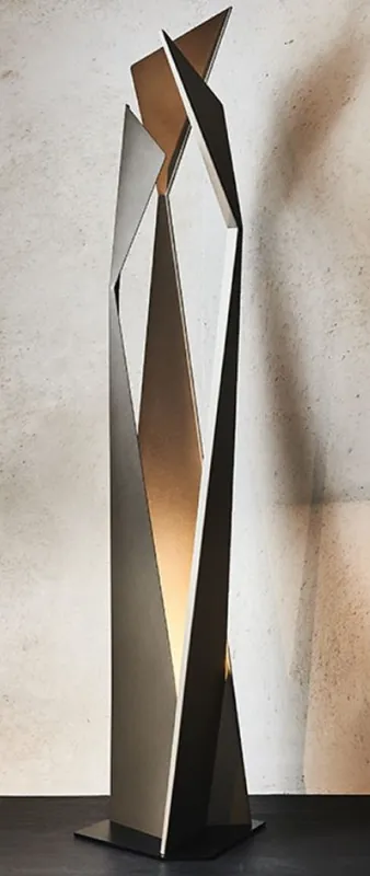 Günstig Casa Padrino lámpara de pie LED de diseño bronce / negro 47 x 40 x A. 204 cm - Lámpara de pie moderna de acero inoxidable - Lámpara de salón - Calidad de Lujo