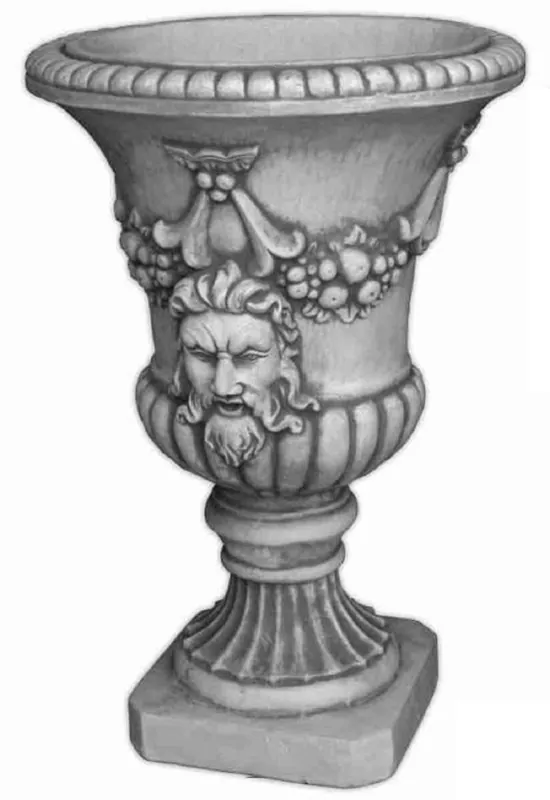 Geprüft Casa Padrino maceta decorativo de jardín barroco gris Ø 51 x A. 76 cm - Magnífico macetero de estilo barroco - Decoración barroco de jardín - Decoración barroco de terraza - Accesorios barroco
