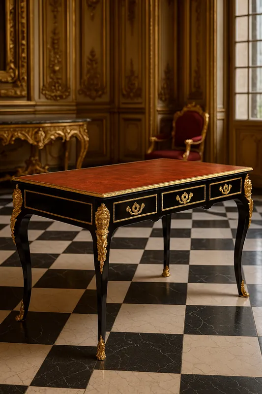 Knallerangebot Casa Padrino escritorio barroco de lujo negro / oro / burdeos 143 cm - secretaria barroca