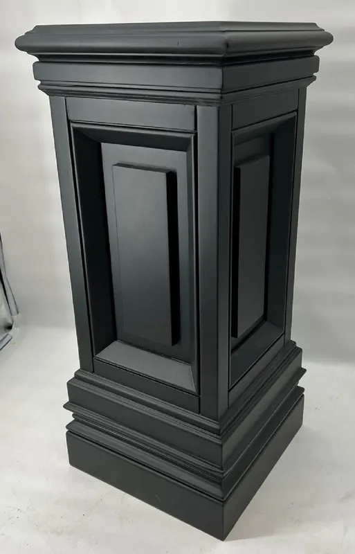 Casa Padrino columna decorativa de caoba de lujo 33 x 33 x A. 80 cm - Columna cuadrada de madera maciza - Columna planta - Columna decorativa salón - Columna decorativa hotel - Muebles de lujo Expressversand