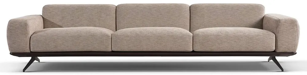 Casa Padrino sofá de lujo beige / marrón oscuro 320 x 100 x A. 70 cm - Sofá de salón - Sofá de hotel - Muebles de salón - Muebles de hotel - Muebles de lujo - Interiores de lujo Online Kaufen