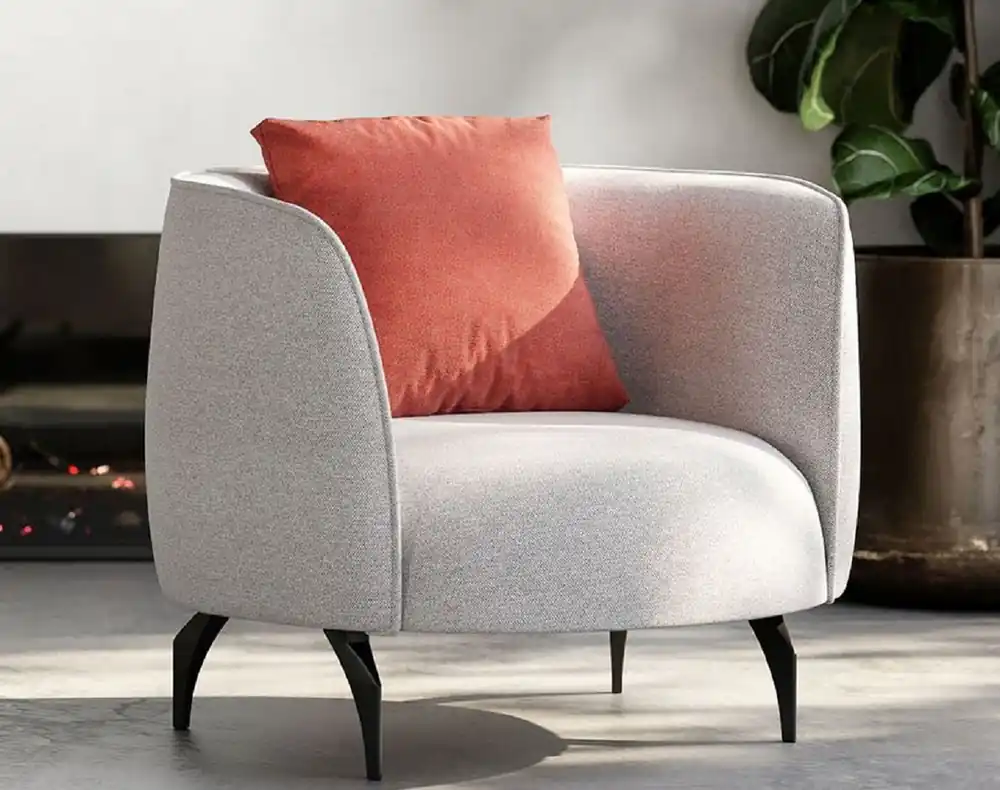 Casa Padrino sillón de lujo gris / negro 84 x 82 x A. 70 cm - Sillón de salón - Sillón de hotel - Muebles de salón - Muebles de hotel - Muebles de lujo - Interiores de lujo Abverkauf