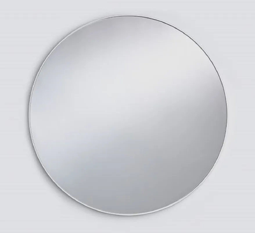 Bestpreis Casa Padrino espejo de lujo blanco Ø 85 cm - Espejo de pared redondo con marco de metal - Espejo de guardarropa - Espejo de dormitorio - Muebles de lujo