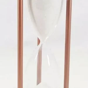 Casa Padrino reloj de arena decorativo de lujo cobre antiguo / negro / blanco Ø 10 x A. 26 cm - Decoración de escritorio - Decoración de salón - Decoración de lujo - Accesorios decorativos Geprüft