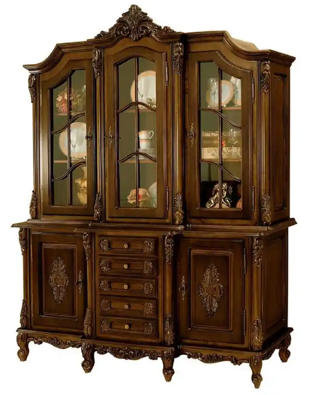 Casa Padrino gabinete de comedor barroco de lujo marrón oscuro - Magnífico gabinete de madera maciza con 5 puertas y 5 cajones - Muebles de comedor barrocos - Noble y magnífico Kracherpreis
