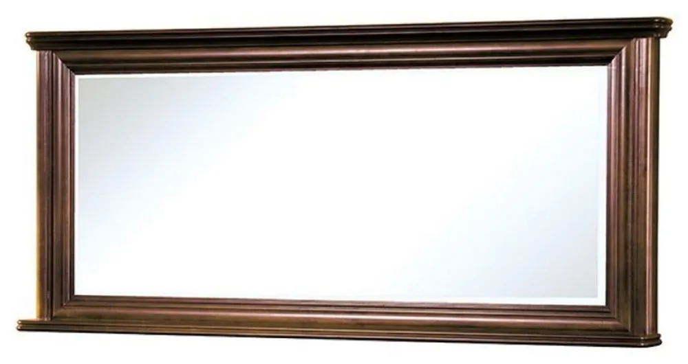 Begrenztes Angebot Casa Padrino espejo Art Nouveau de lujo marrón oscuro 157 x 12 x A. 71,2 cm - Espejo de pared rectangular de madera maciza - Espejo de dormitorio - Muebles de Dormitorio Barrocos y Art Nouveau
