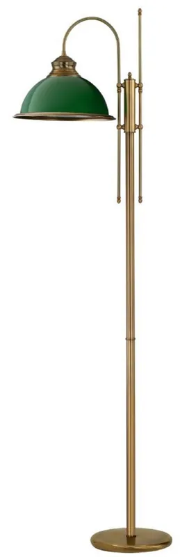 Schnäppchen Casa Padrino lámpara de pie barroco de lujo latón con pátina / verde 40 x A. 183 cm - Lámpara de pie de latón de estilo barroco con pantalla de vidrio - Lámparas de pie barrocos