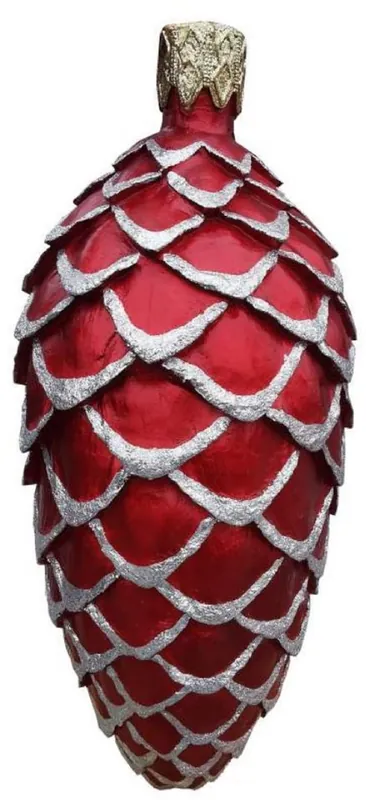 Bestseller Casa Padrino decoración de lujo XXL bola de árbol de navidad piñas rojo burdeos / plata / oro A. 99 cm - Decoración de Navidad XXL - Decoración de lujo de Navidad XXL