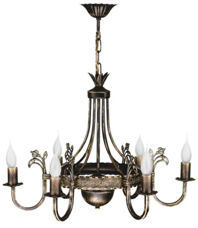 Casa Padrino araña de luces barroco bronce antiguo Ø 62 x A. 68 cm - Magnífica lámpara de araña de salón de metal de estilo barroco - Noble y magnífica Meistverkauft