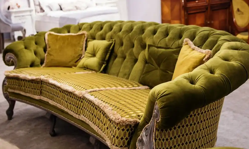 Angebot Casa Padrino sofá de salón barroco de lujo verde / gris - Sofá de estilo barroco hecho a mano - Magníficos muebles de salón de lujo en estilo barroco - Muebles barrocos