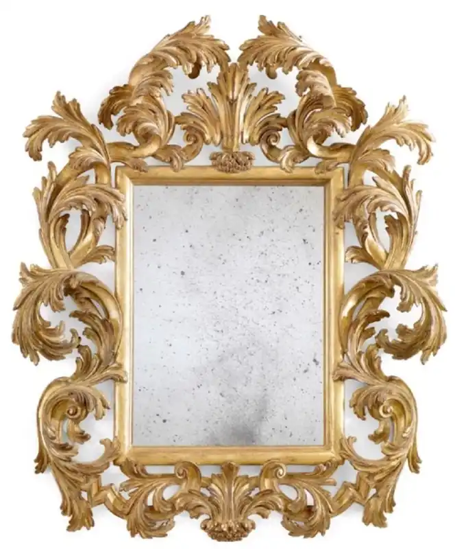 Casa Padrino espejo barroco de lujo oro antiguo - Magnífico espejo de pared de estilo barroco italiano con cristal de espejo antiguo - Muebles barrocos hechos a mano - Hecho en Italia Bestseller
