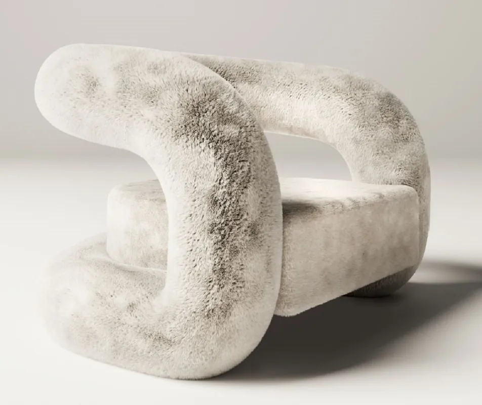 Casa Padrino sillón de diseño de lujo gris 100 x 95 x A. 70 cm - Sillón de salón - Sillón de hotel - Muebles de salón - Muebles de hotel - Muebles de lujo Markenprodukt
