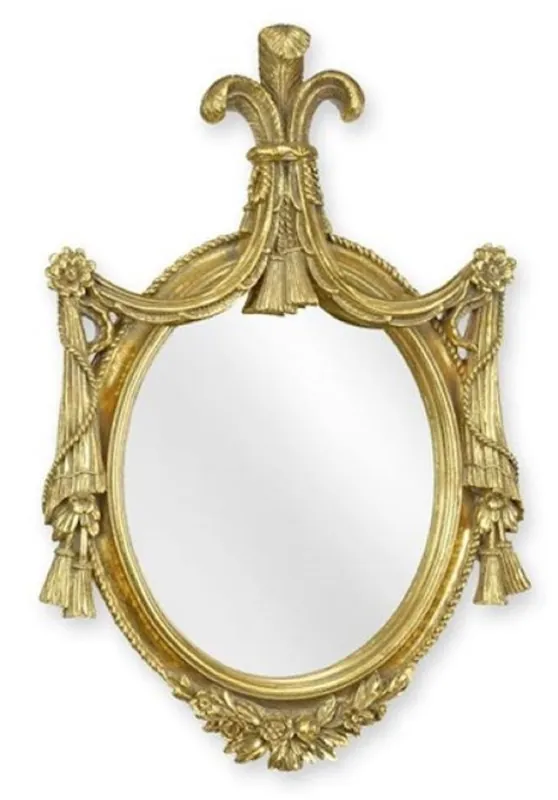 Angebot Casa Padrino espejo barroco oro 29,2 x A. 43,4 cm - Magnífico espejo de pared de resina de estilo barroco - Muebles barrocos - Noble y magnífico