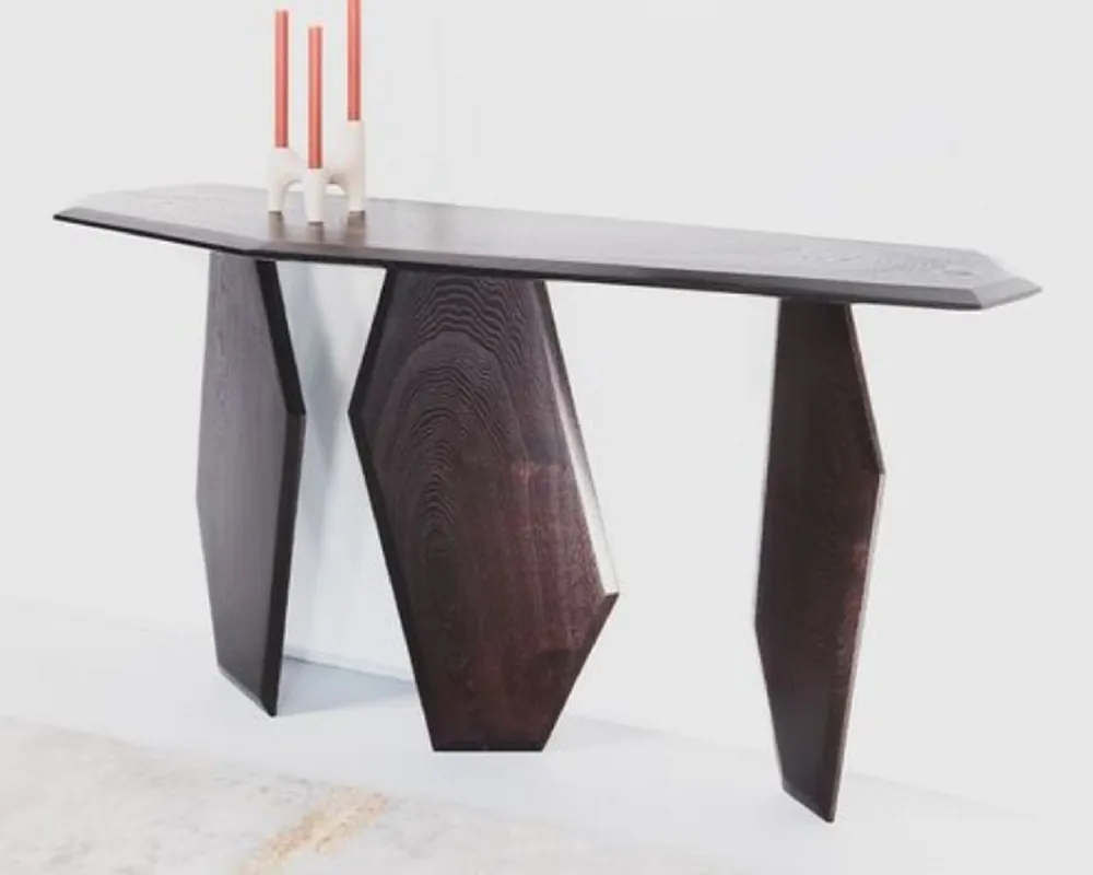 Casa Padrino consola de lujo marrón oscuro 154 x 40 x A. 80 cm - Mesa consola de madera maciza - Muebles de salón - Muebles de lujo - Interiores de lujo Direktkauf