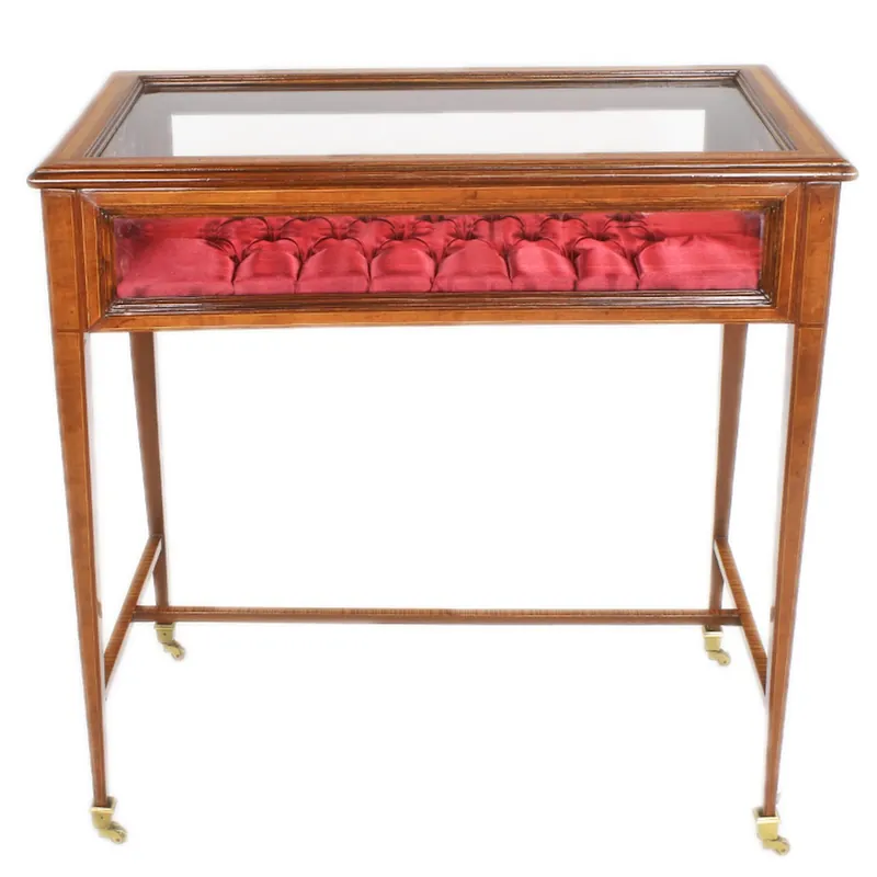 Versand Am Gleichen Tag Casa Padrino vitrina barroco marrón / rojo burdeos / latón - Vitrina hecha a mano de madera maciza con tapa abatible y tela de terciopelo - Muebles barrocos