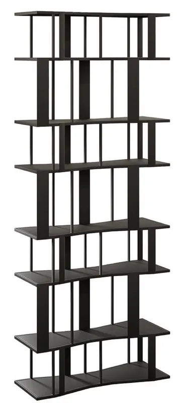 Casa Padrino armario de estantería de metal de lujo negro 80 cm Highlight