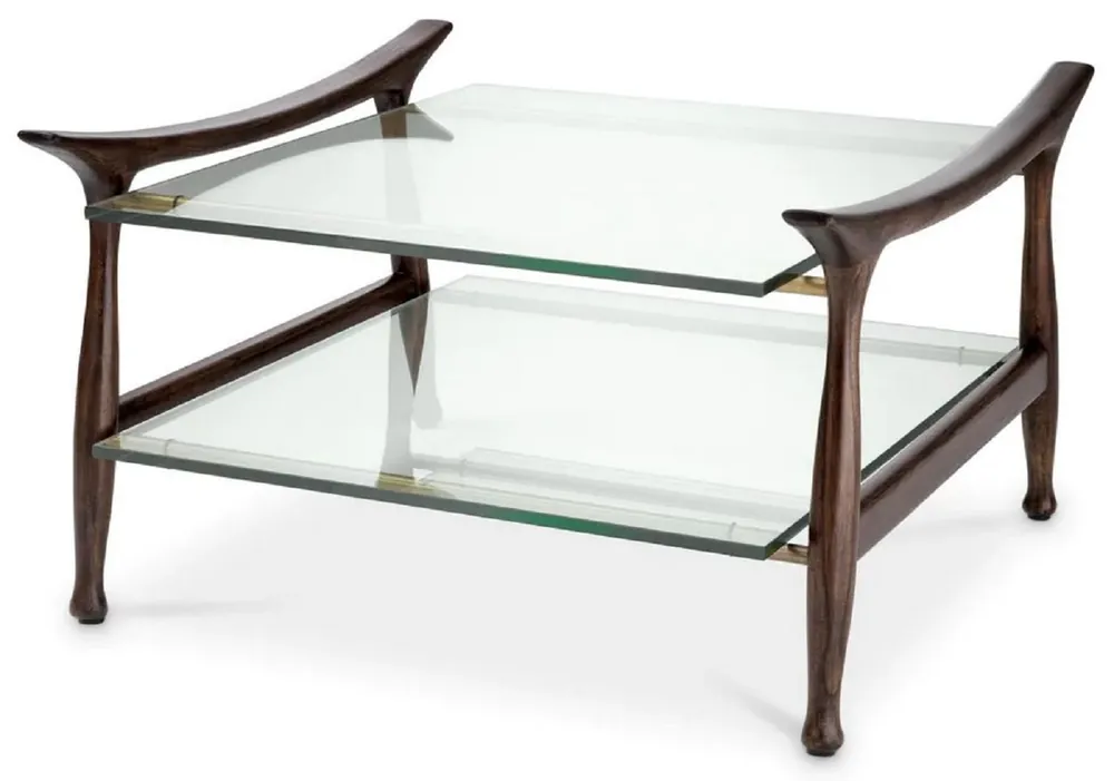 Casa Padrino mesa de centro de lujo marrón 74,5 x 75,5 x A. 46 cm Preiswert